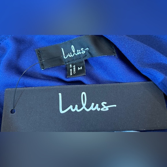 NWT Moment Maker Cobalt Blue Square Neck Trumpet
Midi Dress, Medium - Picture 10 of 15